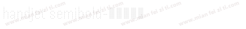handjet semibold字体转换
